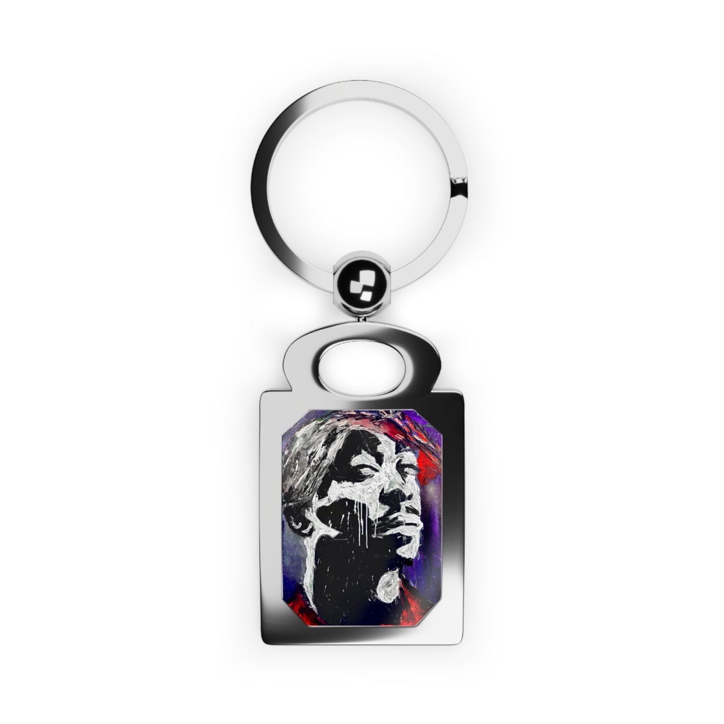Rectangle Photo Keyring